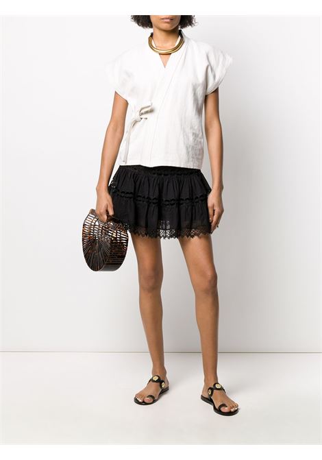 Gonna mini con ricami greta in nero Charo Ruzi Ibiza - donna CHARO RUIZ IBIZA 1989 | 201400BLK